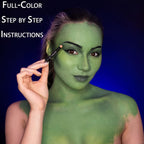 Gamma-Jen: Attorney at Law She Hero Makeup Kit - Green Superhero Makeup for Cosplay & Halloween Costumes - Full Color Instructions