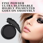 Black Single Eyeshadow,Pressed Powder Matte Eye Shadow,Ash Eye Black Special Effects Powder,Opaque Vegan Cruelty Free Eyeshadow for Halloween Goth Gothic Skull Makeup,Day & Night