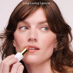 Full Bloom Sculpted Lipstick (Lulu - White Pink) - Long Lasting Organic Lipstick with Jojoba Oil & Micro Hyaluronic Acid - 70% Organic Ingredients & Made in USA