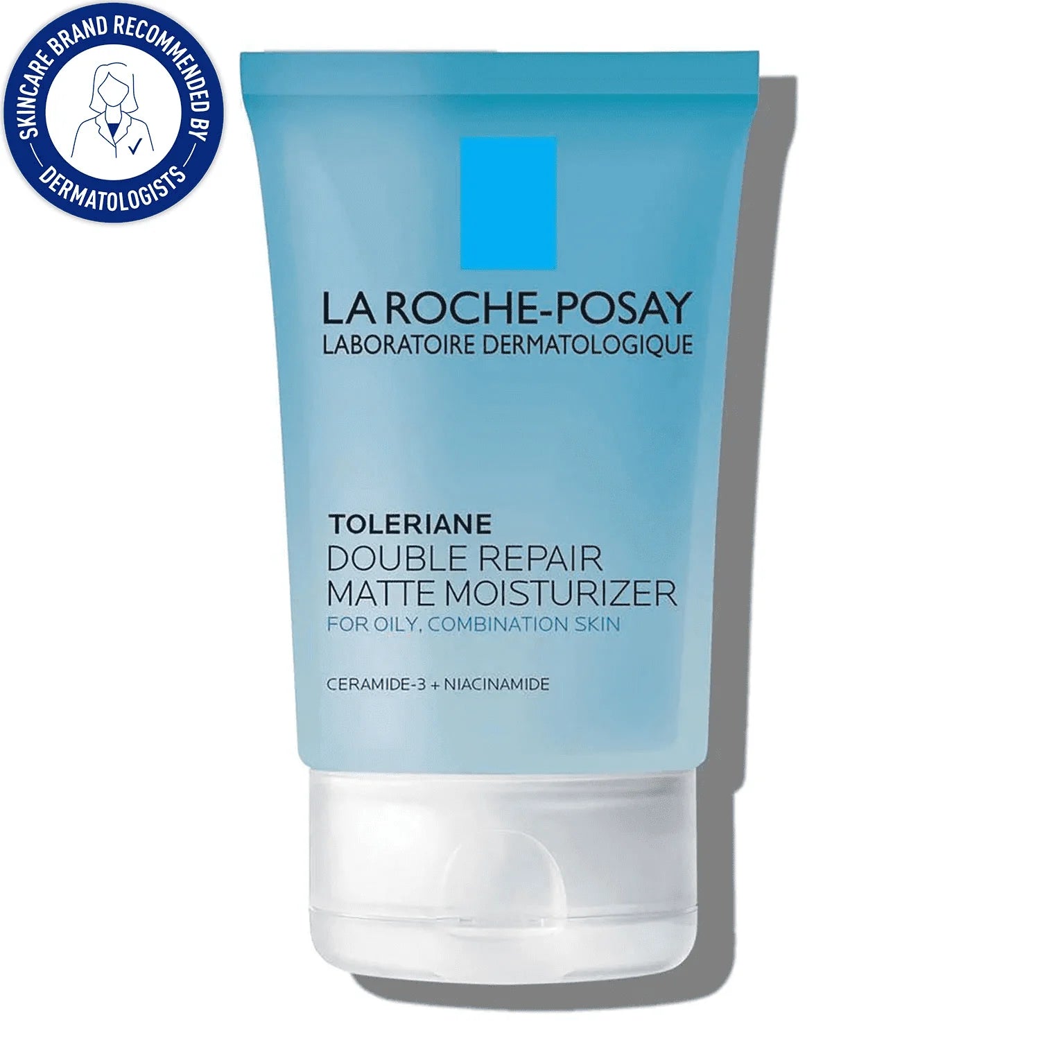 Toleriane Double Repair Matte Face Moisturizer for Oily Skin, 2.5 Fl Oz