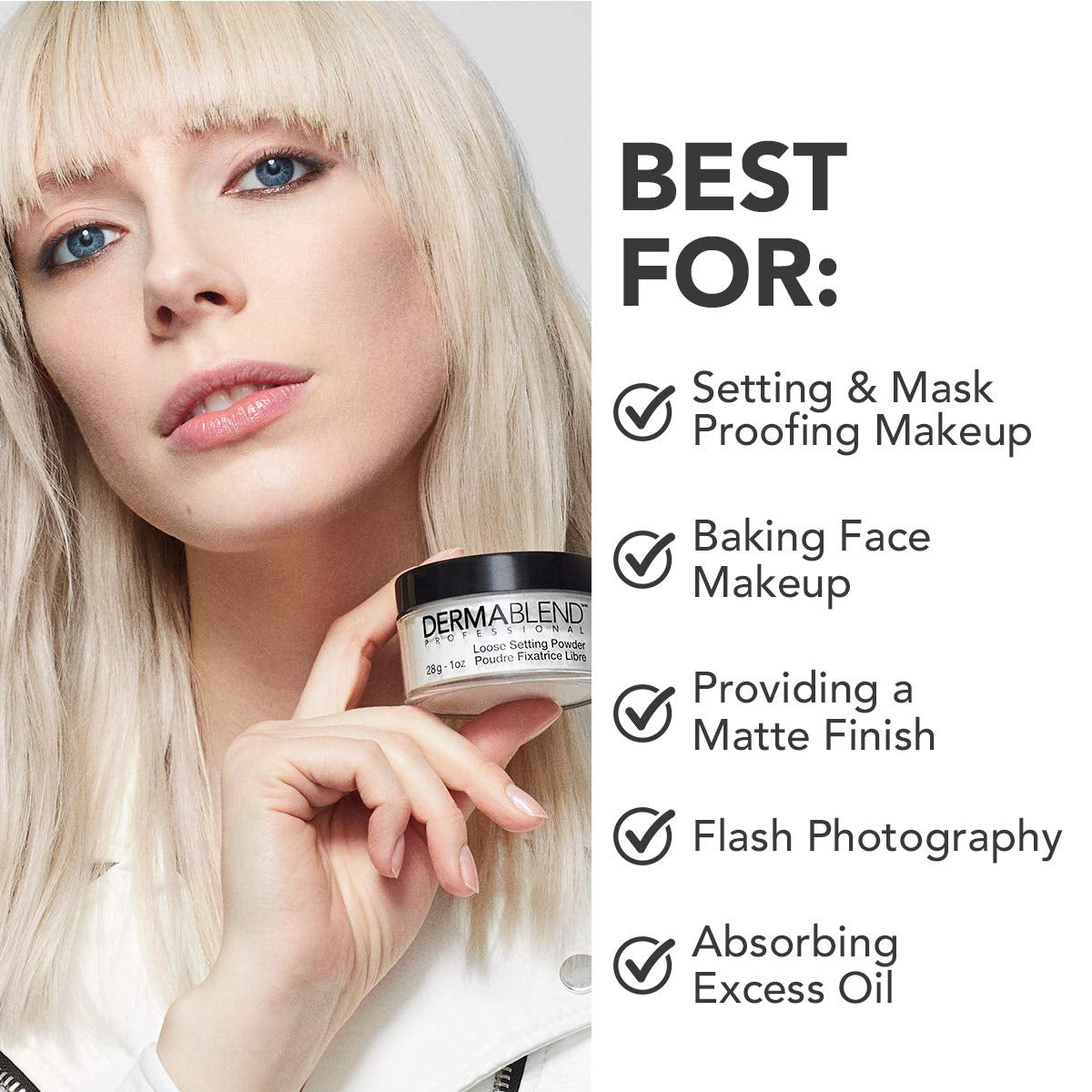 Loose Setting Powder Makeup Gift Set, Translucent Powder Kit for Face Makeup, Mattifying Finish and Shine Control, Dermatologist Recommended, Original Translucent Gift Set