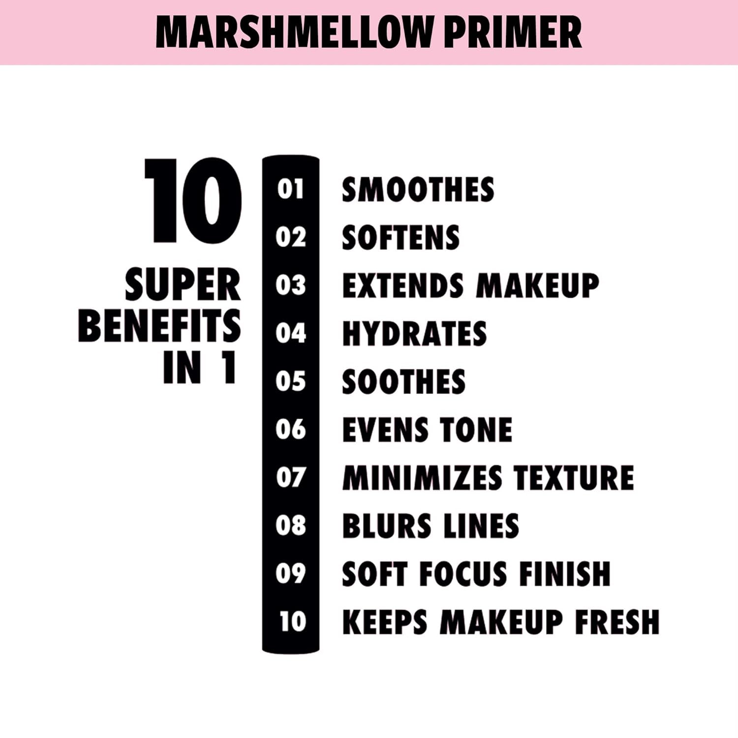 Marshmellow Smoothing Primer + Makeup Setting Spray, Matte Finish, Long-Lasting Face Mist for up to 16HR Wear (Pack of 2)