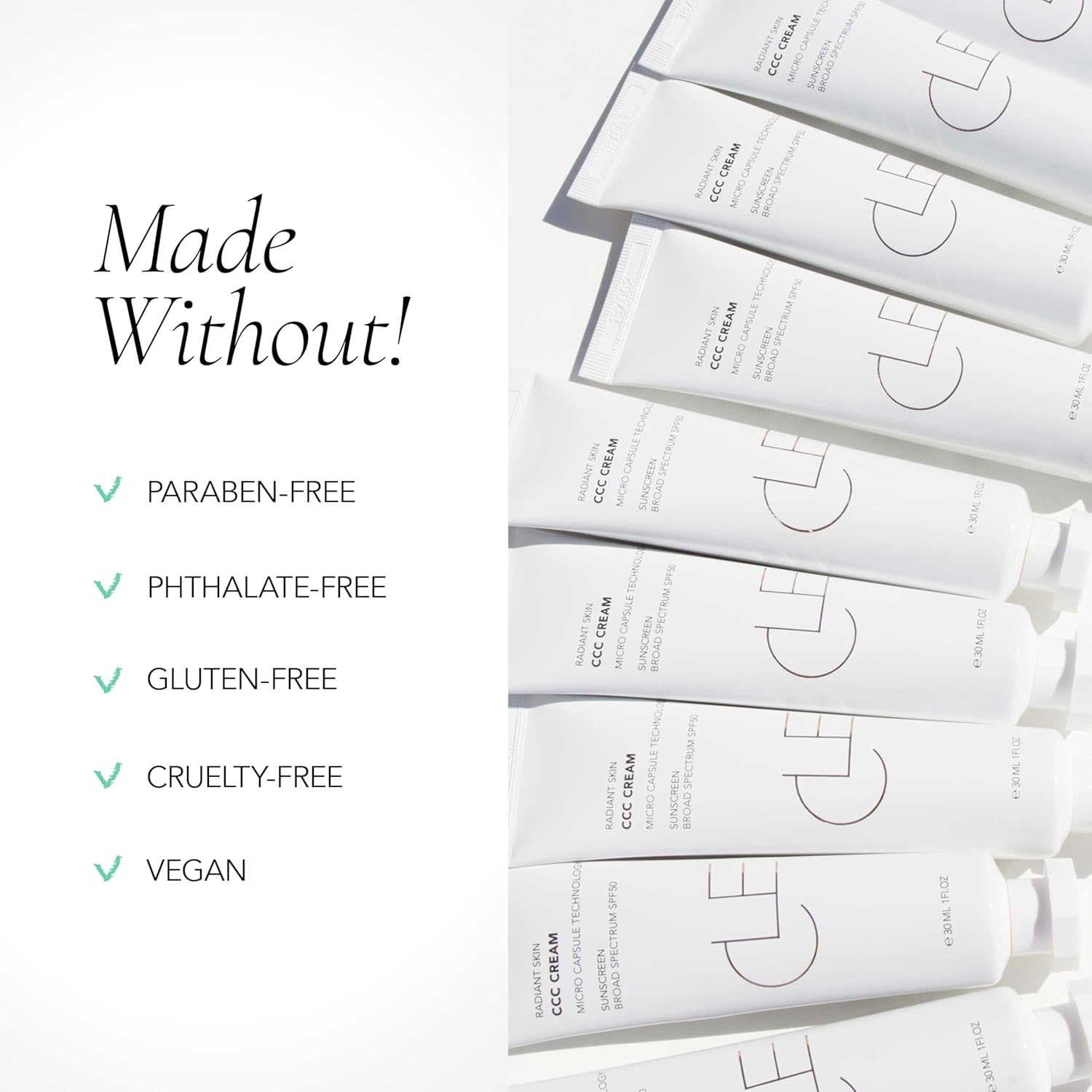 Cosmetics CCC Cream (Neutral Fair 101 / SPF 50) - Color Correcting with Sunscreen - Lightweight, Hydrating Foundation - BB & CC Hybrid - Light to Medium Coverage - 1 Fl Oz