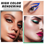 2PCS Liquid Black Eyeliner Pencil Set,Liquid Eye Liner Pen Matte Colorful Eyeliner Waterproof High Pigmented Eye Liner Makeup