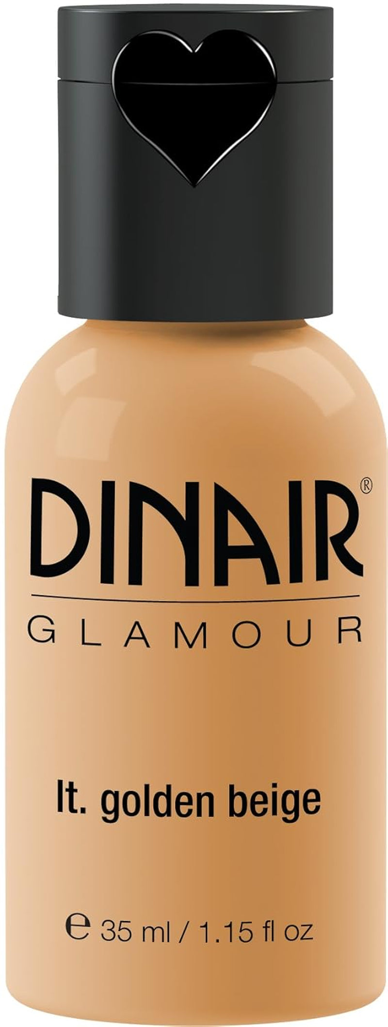 Airbrush Makeup Foundation | Light Golden Beige | GLAMOUR: Natural, Light Coverage, Matte 1.15 Oz.