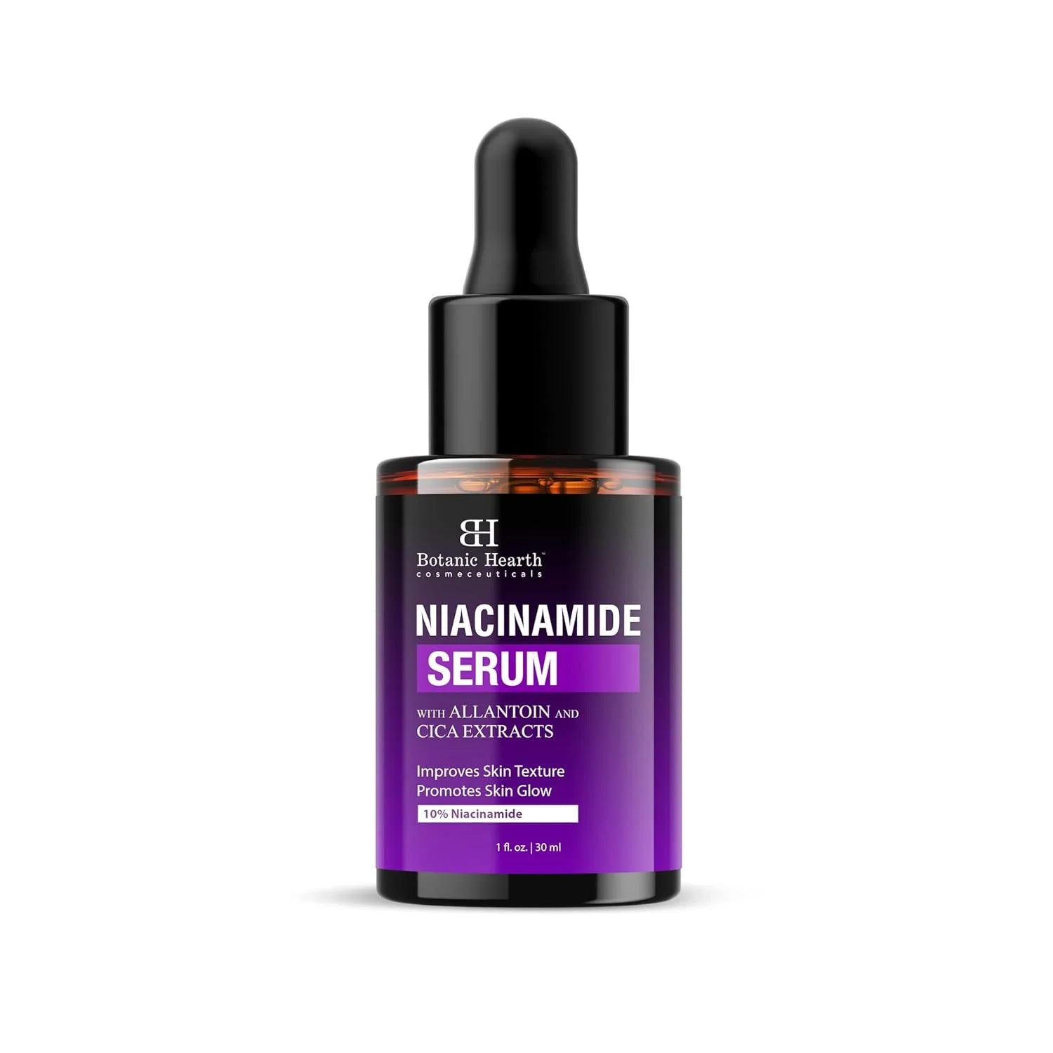 10% Niacinamide Face Serum with Allantoin, Zinc PCA, Cica & Hyaluronic Acid | Minimize Enlarged Pores, Correct Dark Spots, Even Skin Tone | All Skin Types | for Women & Men | 1 Fl Oz