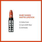 Lipstick, Matte Finish, Long-Lasting, Highly Pigmented, Smooth Apply, Full Coverage Lip Color Makeup (Warm Sienna)