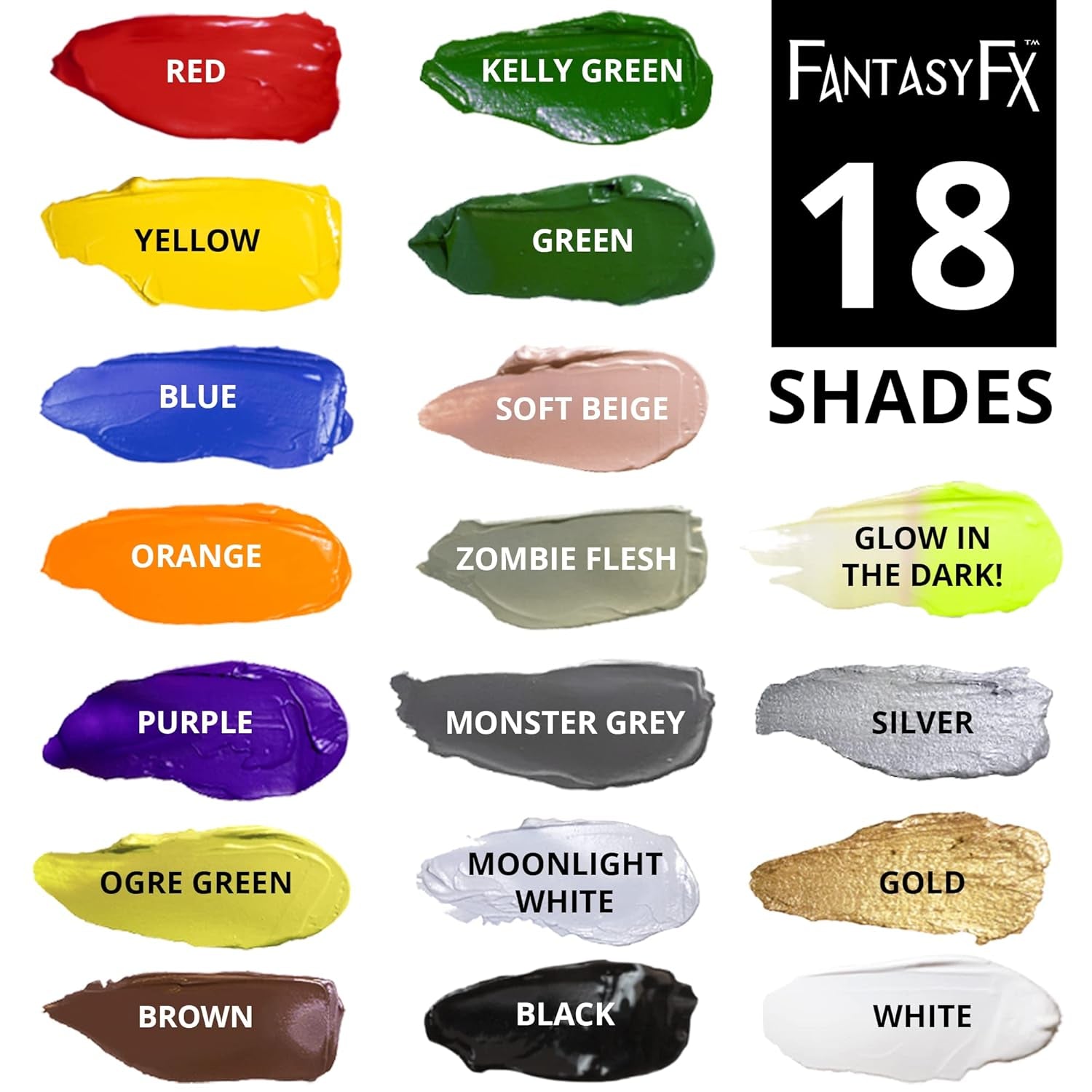 Makeup Fantasy FX Cream Makeup | Water Based | Halloween | Red Face & Body Paint for Adults 1 Fl Oz (30Ml) (RED)