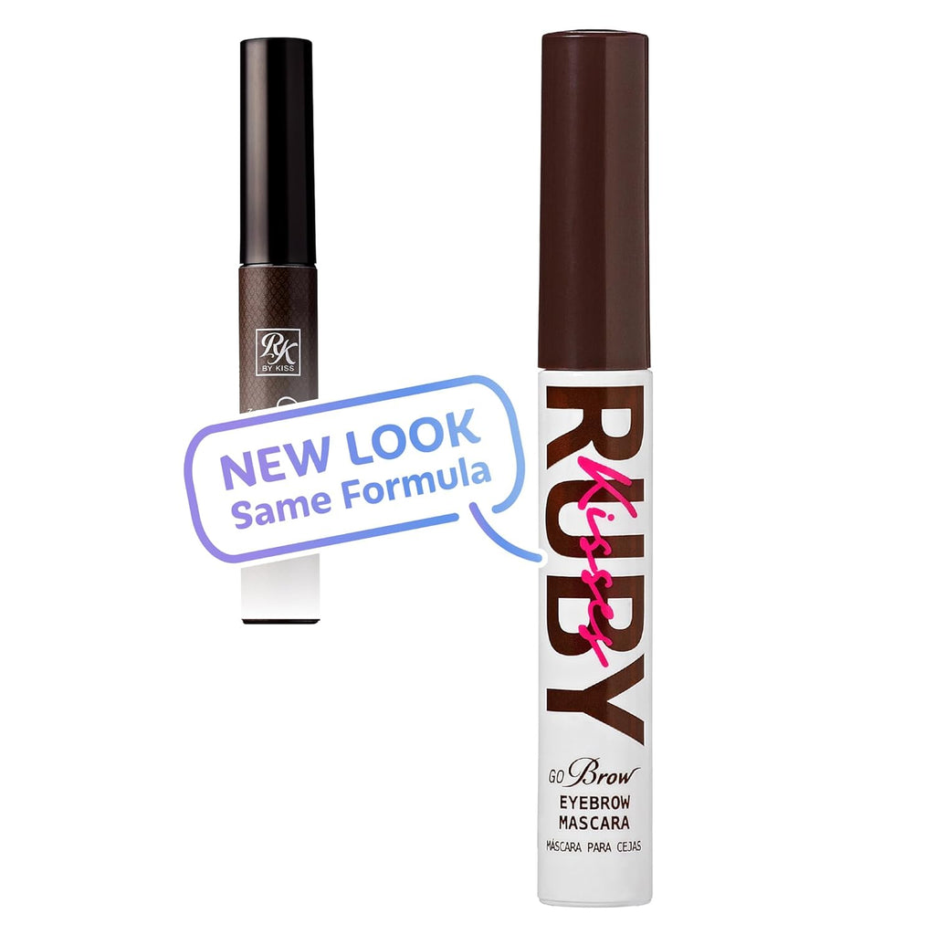 Gobrow Tinted Brow Mascara Eyebrow Gel, Fast Sculpt and Shapes Eyebrows (Dark Brown)