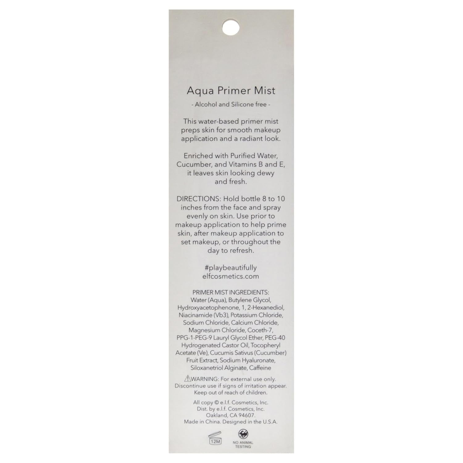 Aqua Beauty Primer Mist Clear, 3.5 Ounce