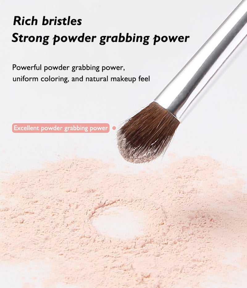 3 PCS Eye Shadow Brush, for Precise Application and Perfect Mixing, Contour and Definition, Eye Makeup Tools, Portable Travel Makeup Brush