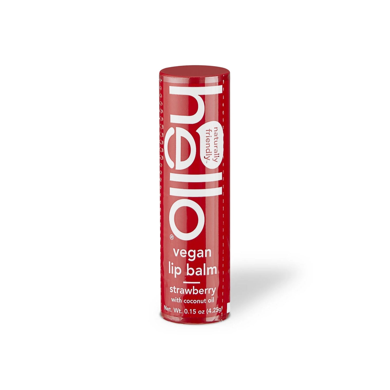 Moisturizing Vegan Lip Balm with Shea Butter Coconut Oil, Natural Strawberry, De