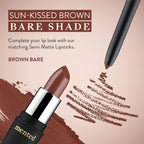 Cosmetics Lip Liner for Women, Dark Brown Lipliner Lip Pencil, Waterproof Lipliner, Vegan + Cruelty Free Makeup, Bare