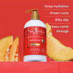 Curl Stretch Detangling Conditioner Kalahari Melon Oil Infused with Hyaluronic Serum Type 4 Curly Hair, 13 Oz
