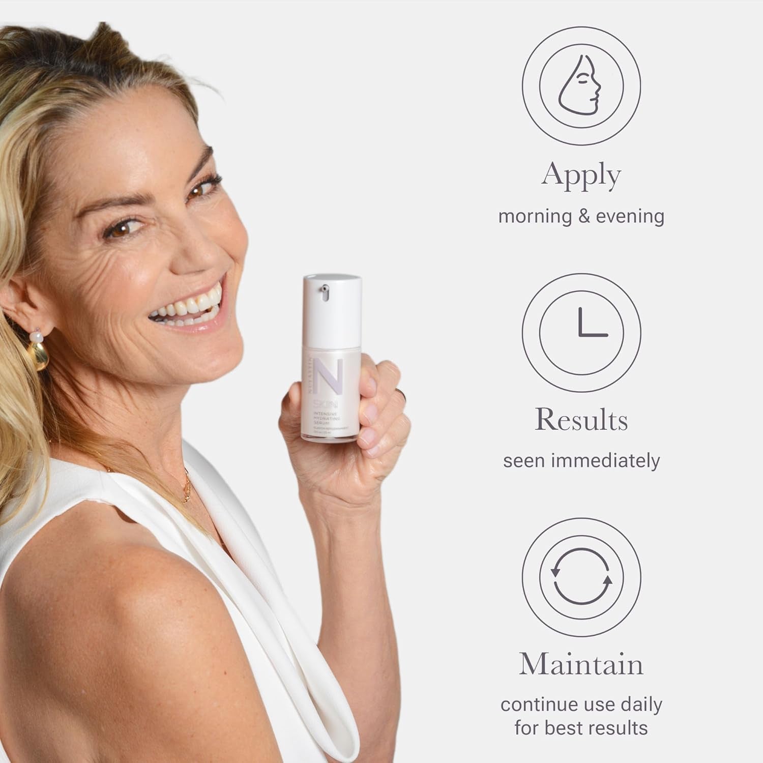 Elastaplex & Hyaluronic Acid Serum for Face, Lips & Décolleté - SKIN Intensive Hydrating Serum - Promote Dewy Radiance in Aging Skin (0.5 Oz)