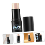 Multi-Use Highlighter Stick for Face Makeup Smooth Texture Highlighter Pen Portable Makeup Tool for Beginners for Cheeks Brow Bones and Nose