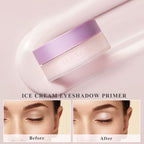 Eyeshadow Primer ＆ Setting Spray,Long Lasting Makeup Eye Primer and Spray.Blurring & Oil Absorbing Face Setting Spray for Makeup-(1.15 Fl. Oz ＆0.35 Oz） Ice Cream