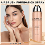 Airbrush Foundation Makeup Airbrush Flawless Setting Spray Foundation Makeup Lightweight Breathable Matte Foundation for Natural Radiant Finish-（02 Beige）