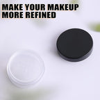10 Ml/ 0.34Oz Refillable Loose Powder Container 4PCS Plastic Loose Powder Compact Container DIY Empty Makeup Powder Travel Container Case with Elasticated Net Sifter