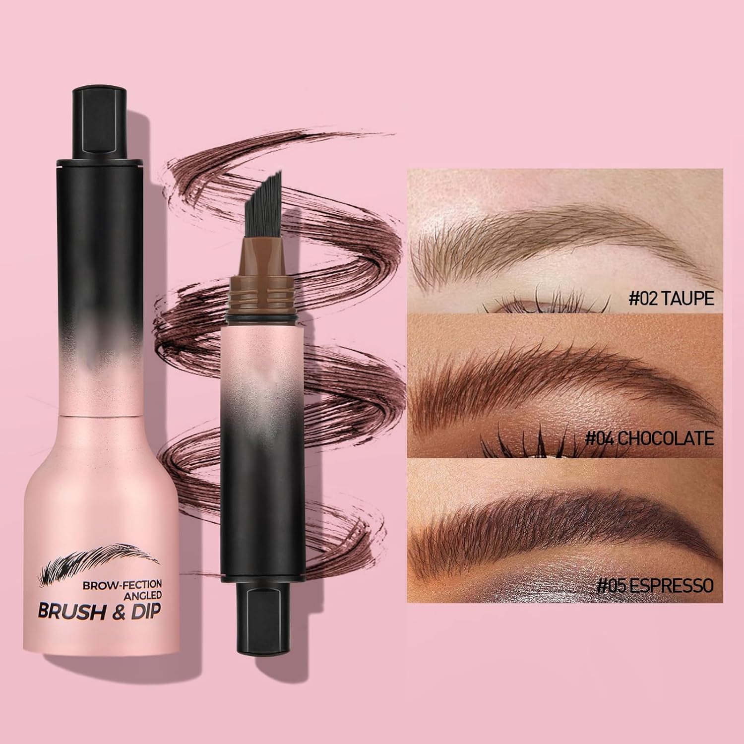 Espresso Liquid Eyebrow Pencil - Waterproof and Long-Lasting Formula for Natural-Looking Brows, Smudge-Proof with Easy Application for Effortless Definition (#05 Espresso)