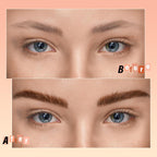 Eyebrow Pencil Kit, Eyebrow Filler Pencil with Brush, Long Lasting Shaping Brow Pen, with 3 Replacement Refills and Brow Stencils