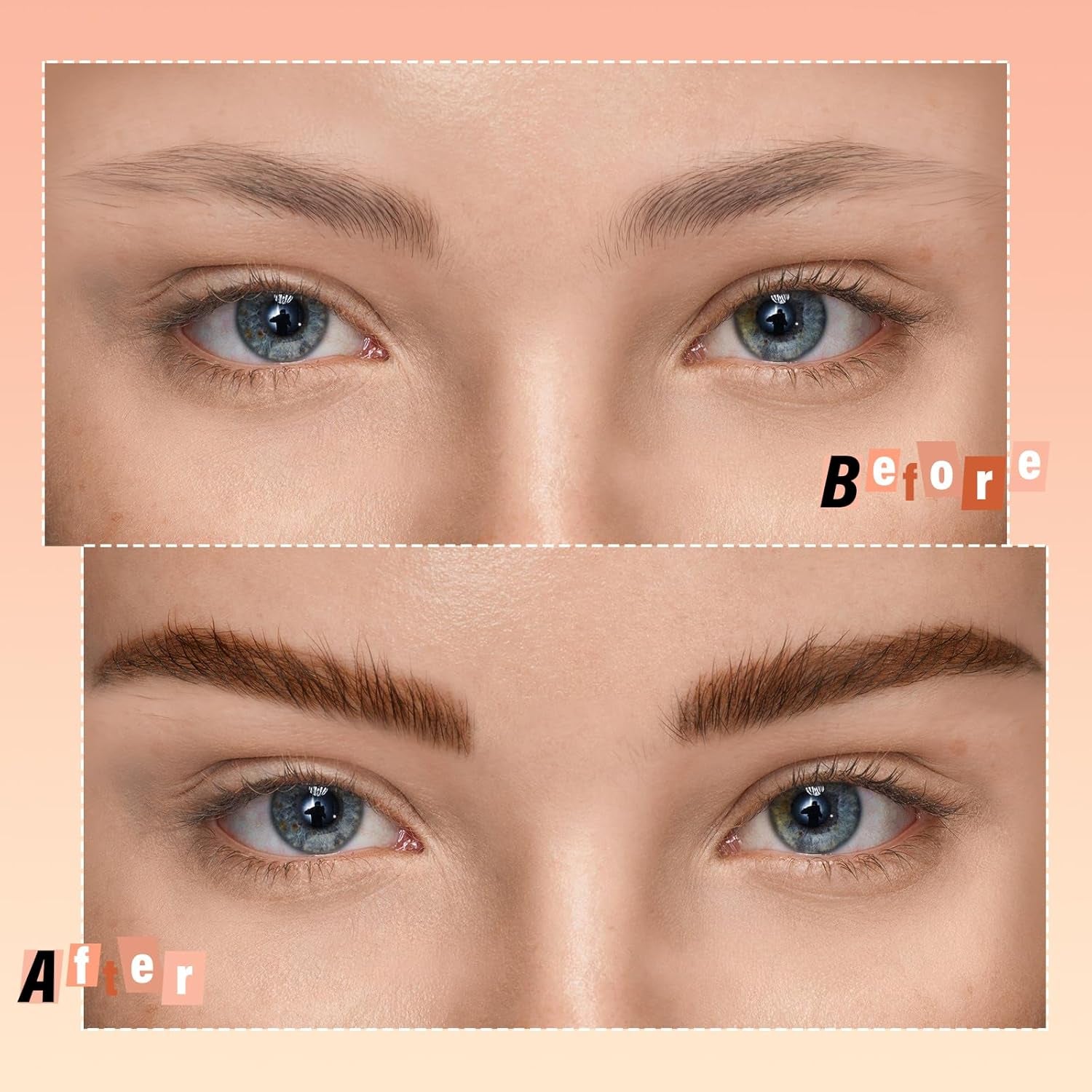 Eyebrow Pencil Kit, Eyebrow Filler Pencil with Brush, Long Lasting Shaping Brow Pen, with 3 Replacement Refills and Brow Stencils