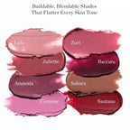 Full Bloom Sculpted Lipstick (Zuri - Modern Magenta) - Long Lasting Organic Lipstick with Jojoba Oil & Micro Hyaluronic Acid - 70% Organic Ingredients & Made in USA