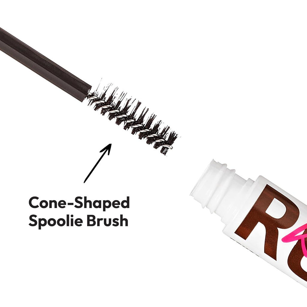 Gobrow Tinted Brow Mascara Eyebrow Gel, Fast Sculpt and Shapes Eyebrows (Dark Brown)