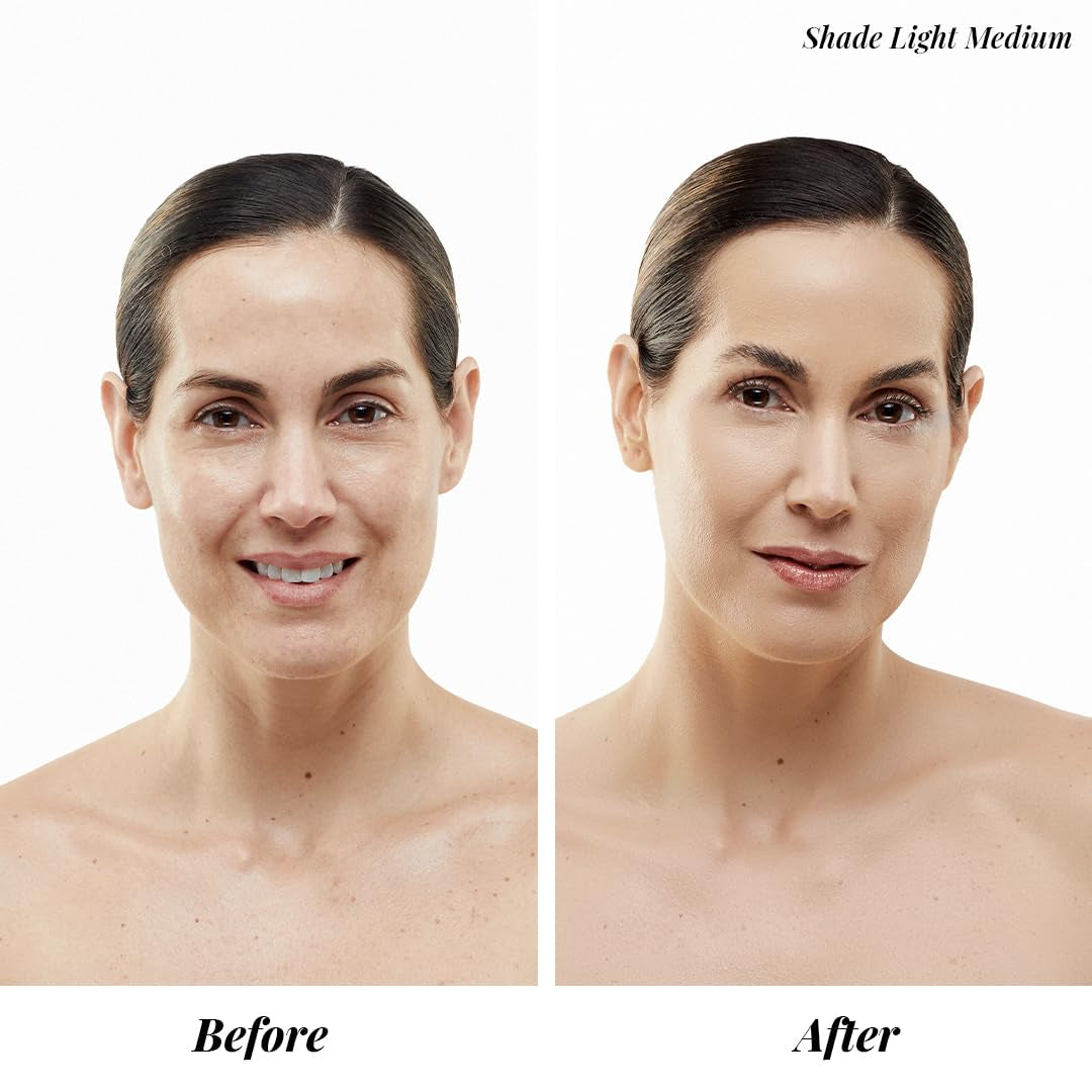 Magicminerals Airbrush Foundation Set by  - Complete 5Pc Spray Makeup Set with Foundation, Primer, and Setting/Finishing Spray - for Smooth, Radiant Skin (Warm Beige)