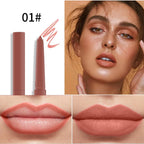 2Pcs Matte Lip Liner Pens, One Step Lips Makeup Pigment Velvety Nude Lip Stain Waterproof Lip Gloss Long Lasting Lipstick Lip Contour Makeup Lip Liner Shaping Cosmetic Tool, Type 6
