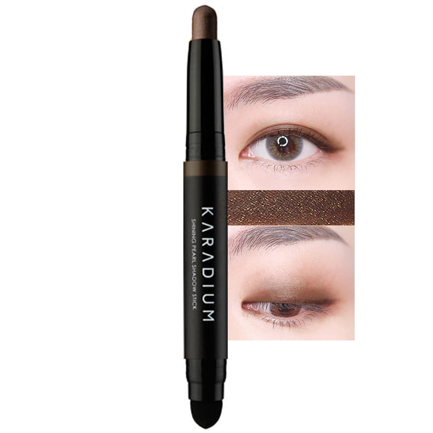 KARAD Shining Pearl Smudging Eye Shadow Stick 1.4G (#13 Desert Night) - Waterproof, Long Lasting, Creamy Texture, Easy to Apply, Hypoallergenic