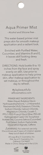 Aqua Beauty Primer Mist Clear, 3.5 Ounce