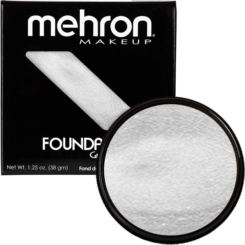 Makeup Foundation Greasepaint | Stage, Face Paint, Body Paint, Halloween Makeup 1.25 Oz (38 G) (SILVER)