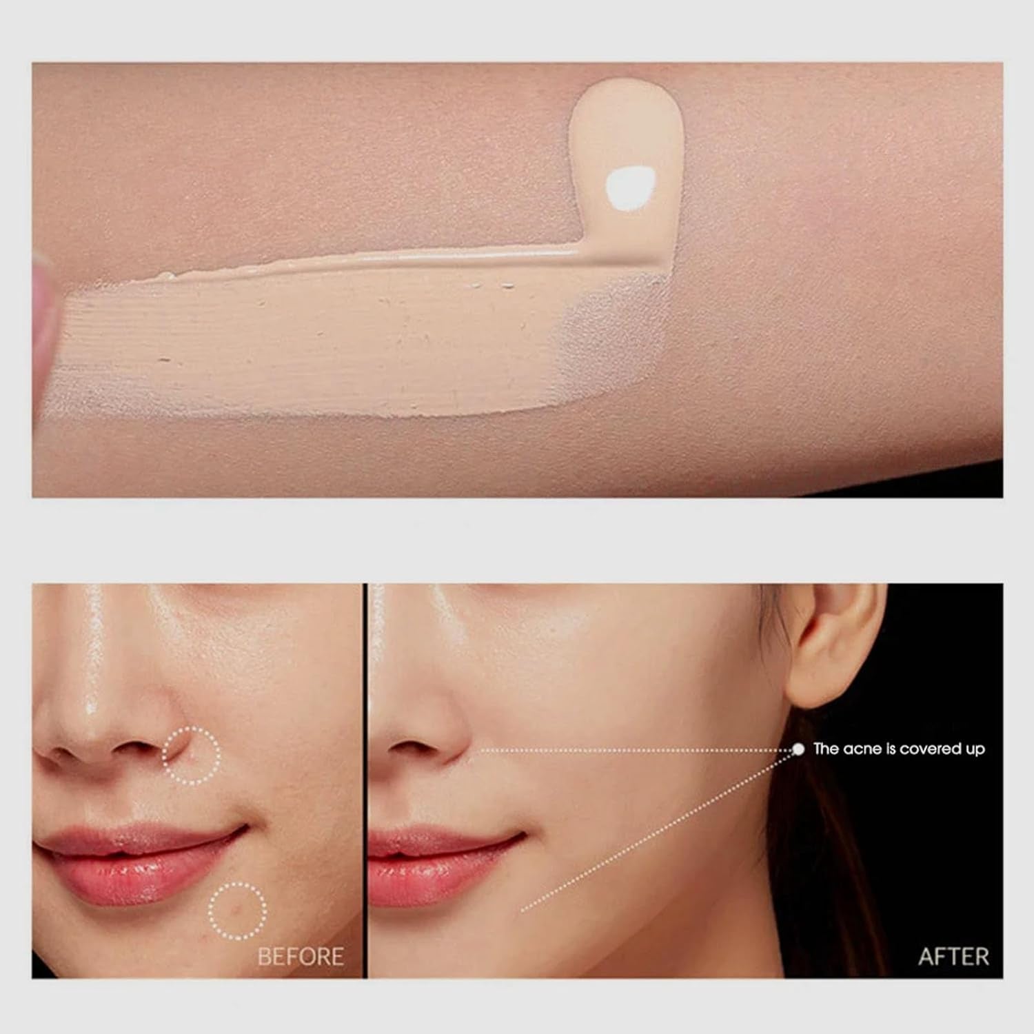 Hydrating BB Cream, Tinted Moisturizer BB Cream for Natural Skin Types, Multi Effect Foundation Primer BB Cream, Full-Coverage Foundation and Concealer, Evens Skin Tone, Oil-Free, Medium