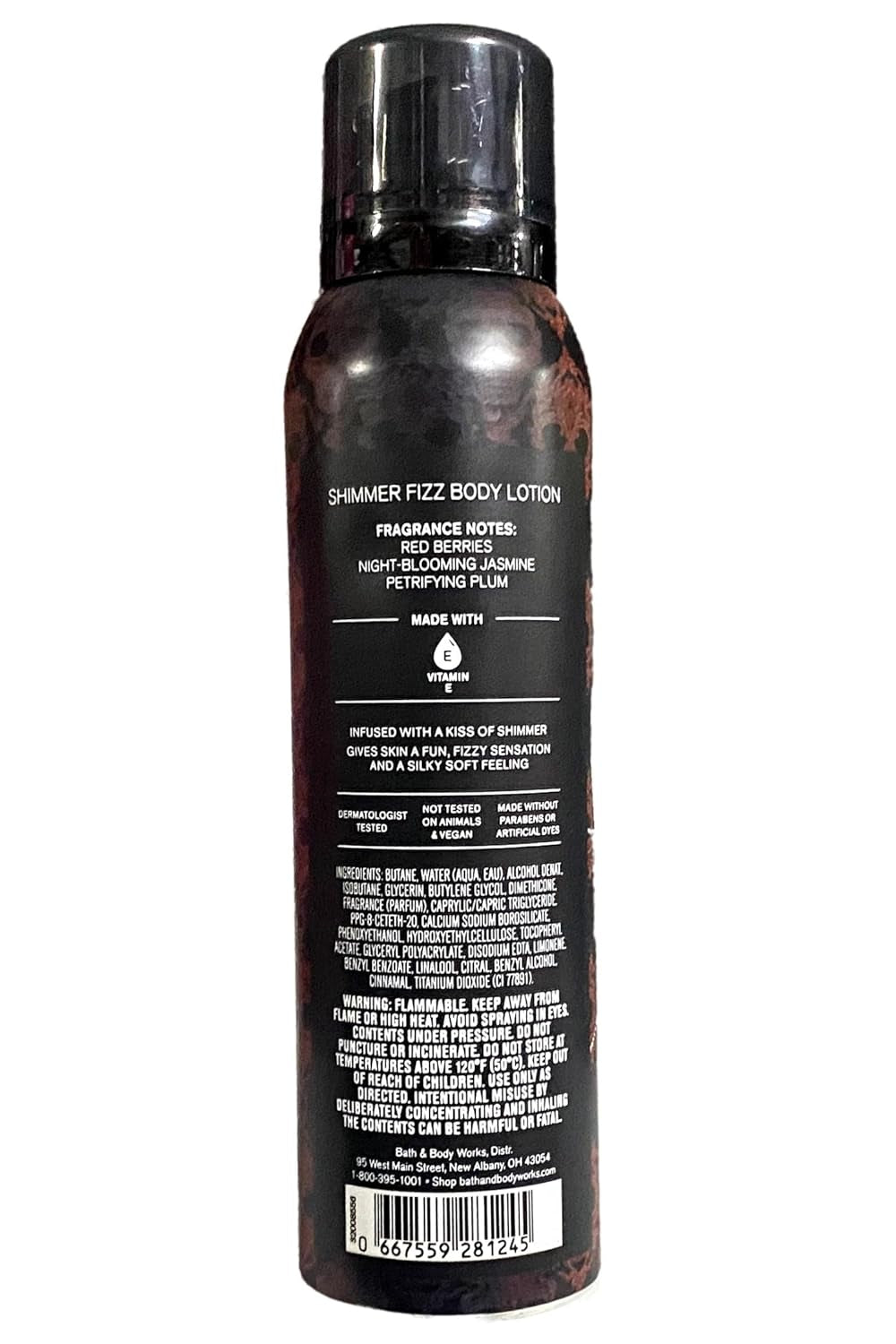 Vampire Blood Shimmer Fizz Body Lotion with a Natural Oats Sample Soap