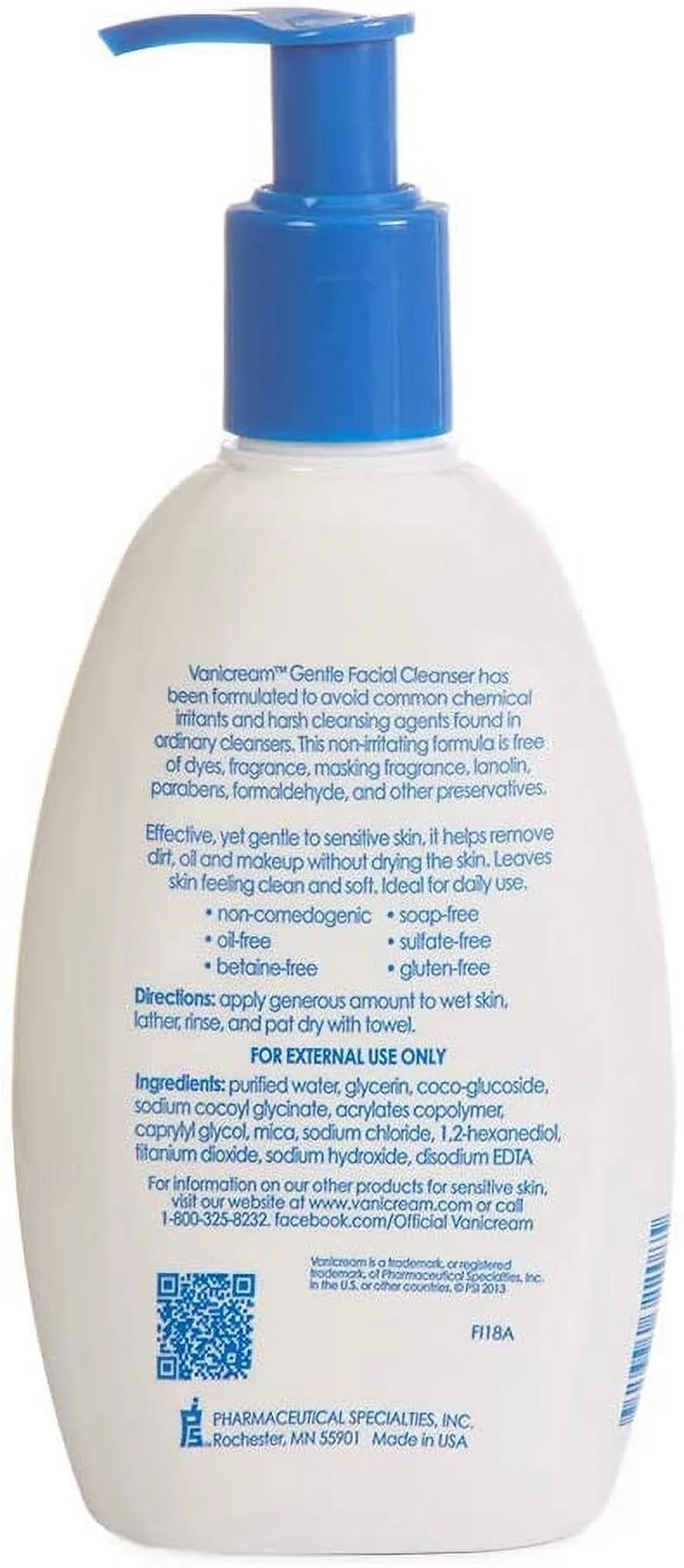 for Sensitive Skin Gentle Facial Cleanser, 8 Fl Oz