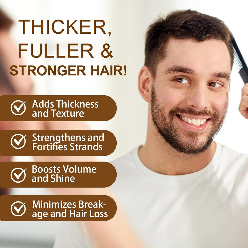 Caffeine Shampoo Cleanses Scalp, Promotes Natural Hair Growth - Men'S Scalp Tonic for Thinning Hair