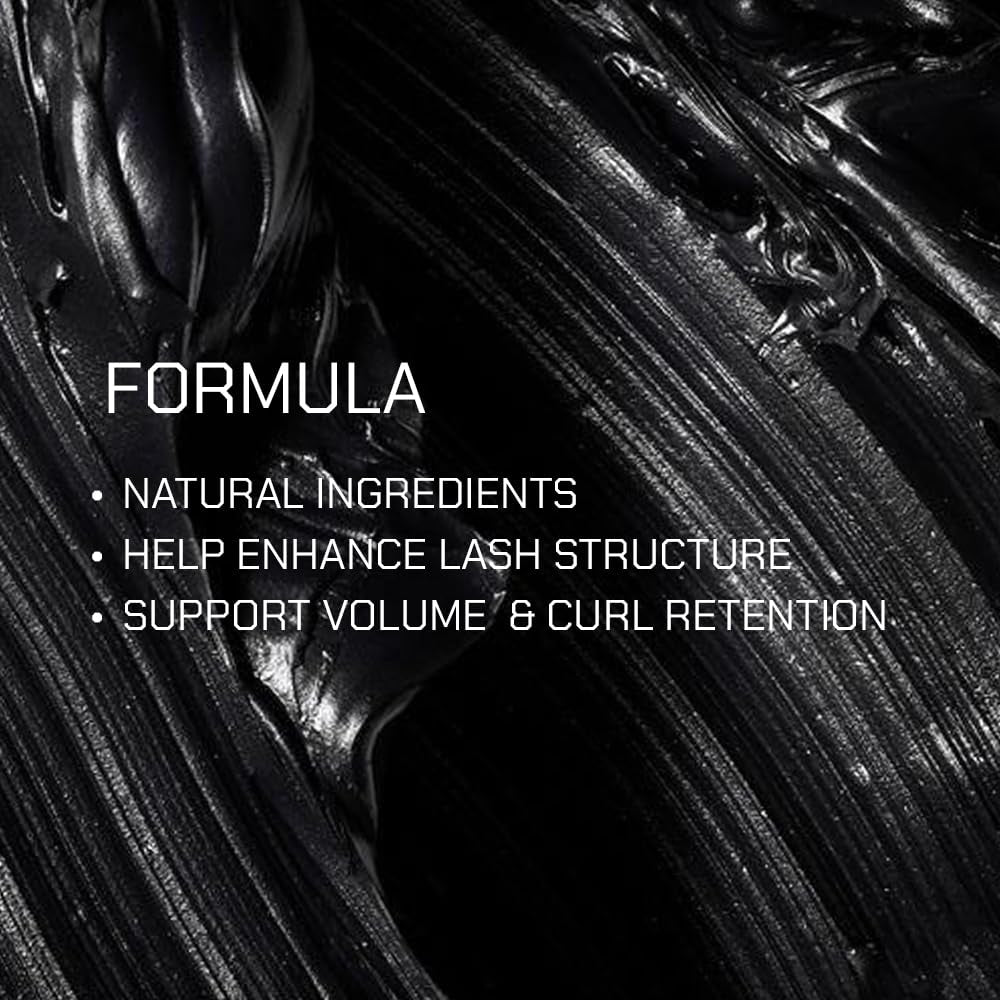 Radiant Professional Lengthening Mascara with Silicone Brush – Smudge-Proof Curl Mascara Volume and Length for Sensitive Eyes, Cruelty Free, Ideal for Mature & Young Women, 0.43 Oz (01 Black)