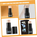 Multi-Use Highlighter Stick for Face Makeup Smooth Texture Highlighter Pen Portable Makeup Tool for Beginners for Cheeks Brow Bones and Nose