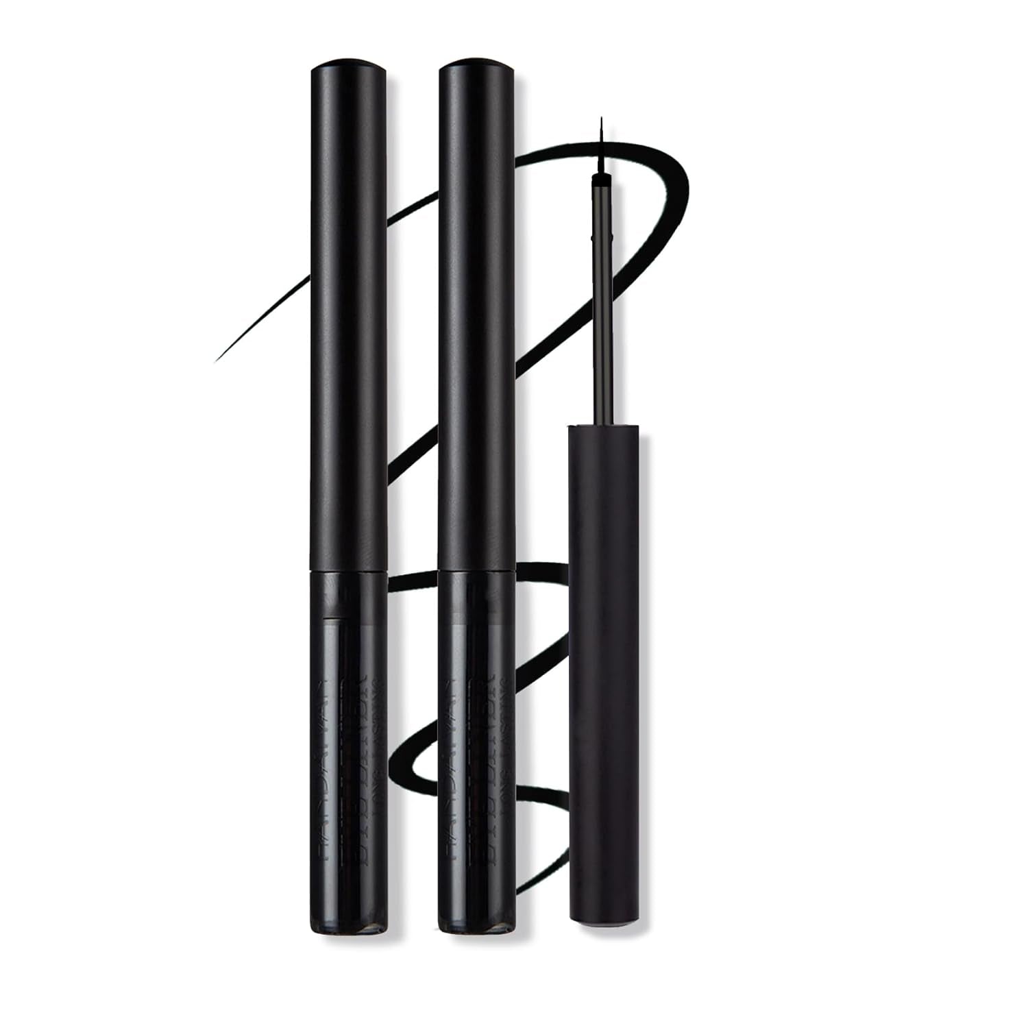 2PCS Liquid Black Eyeliner Pencil Set,Liquid Eye Liner Pen Matte Colorful Eyeliner Waterproof High Pigmented Eye Liner Makeup