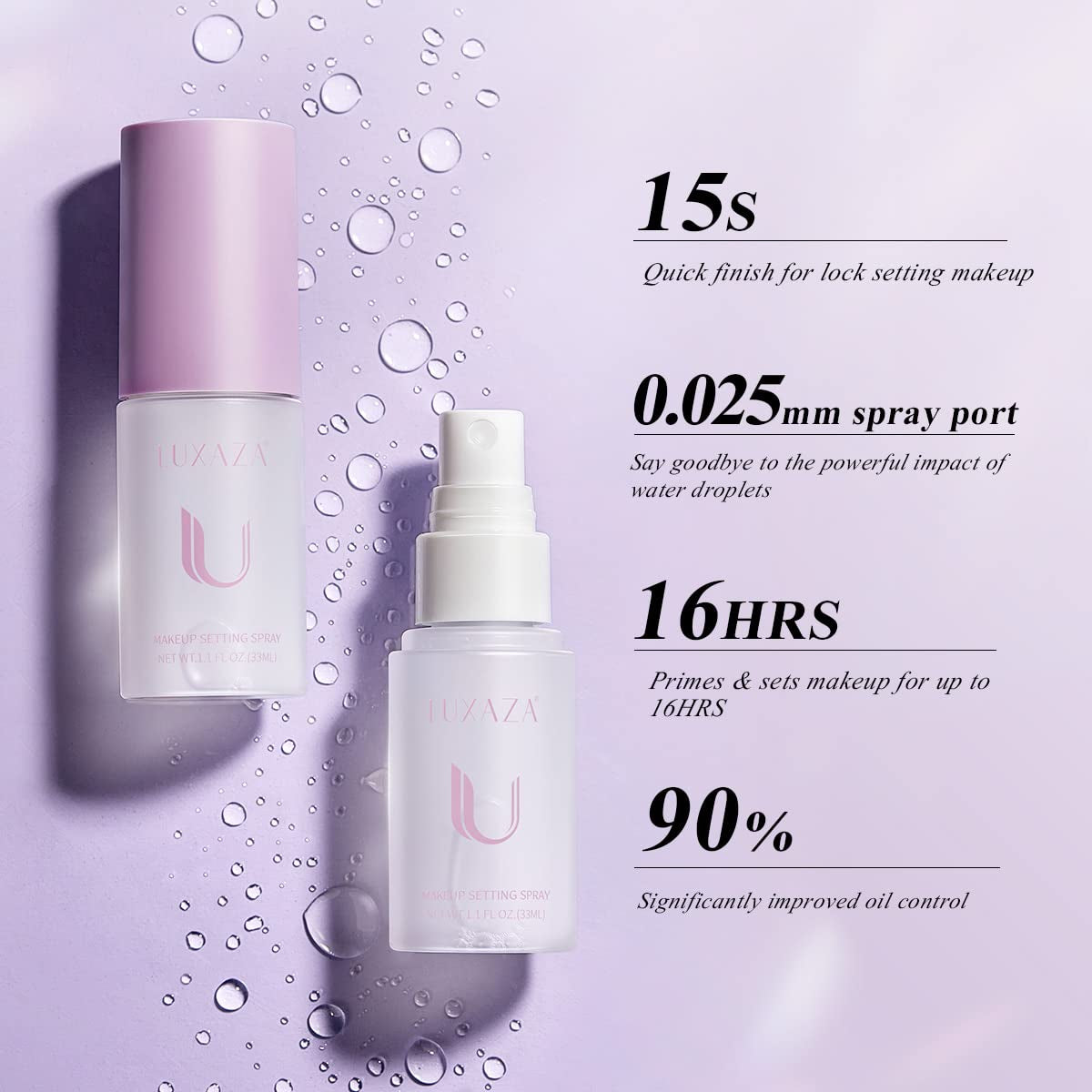 Eyeshadow Primer ＆ Setting Spray,Long Lasting Makeup Eye Primer and Spray.Blurring & Oil Absorbing Face Setting Spray for Makeup-(1.15 Fl. Oz ＆0.35 Oz） Ice Cream