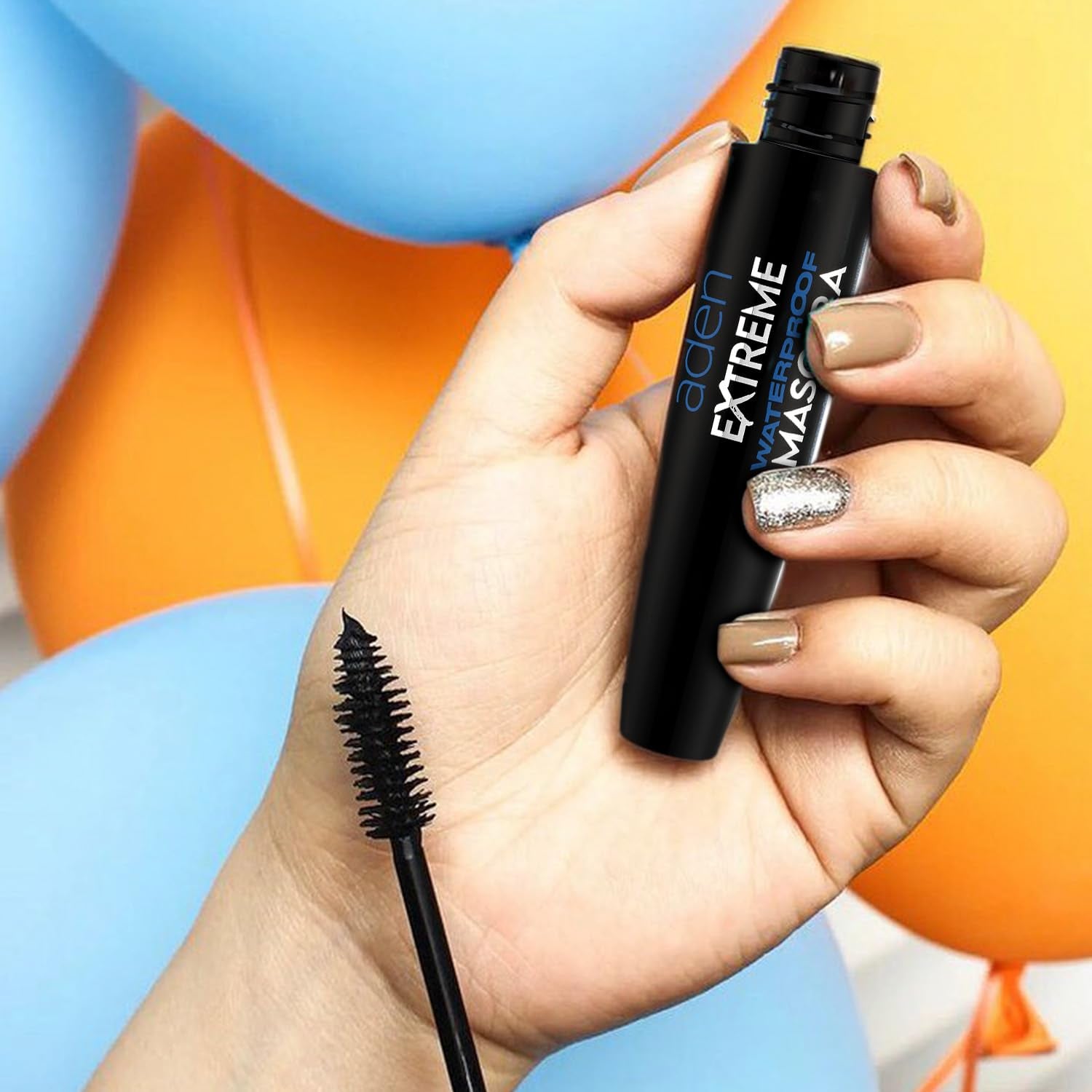Extreme Waterproof Mascara Volume and Length – Smudge-Proof Voluminous Mascara Black Long Lasting Tubing Effect – Vegan Formula, Non-Flaking for Stunning Lashes – Made in Italy