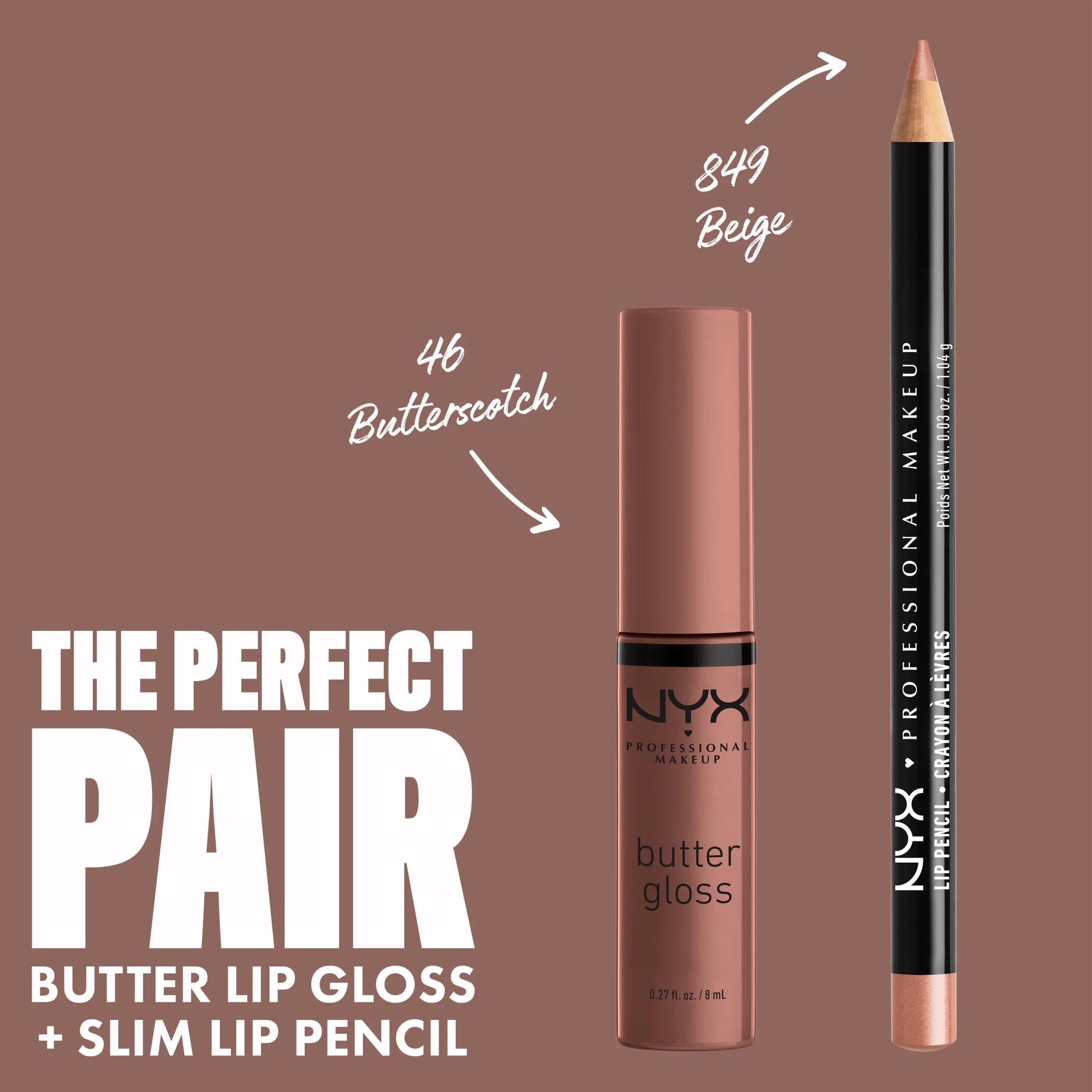 Butter Gloss, Non-Sticky Lip Gloss, 46 Butterscotch, 0.27 Fl Oz