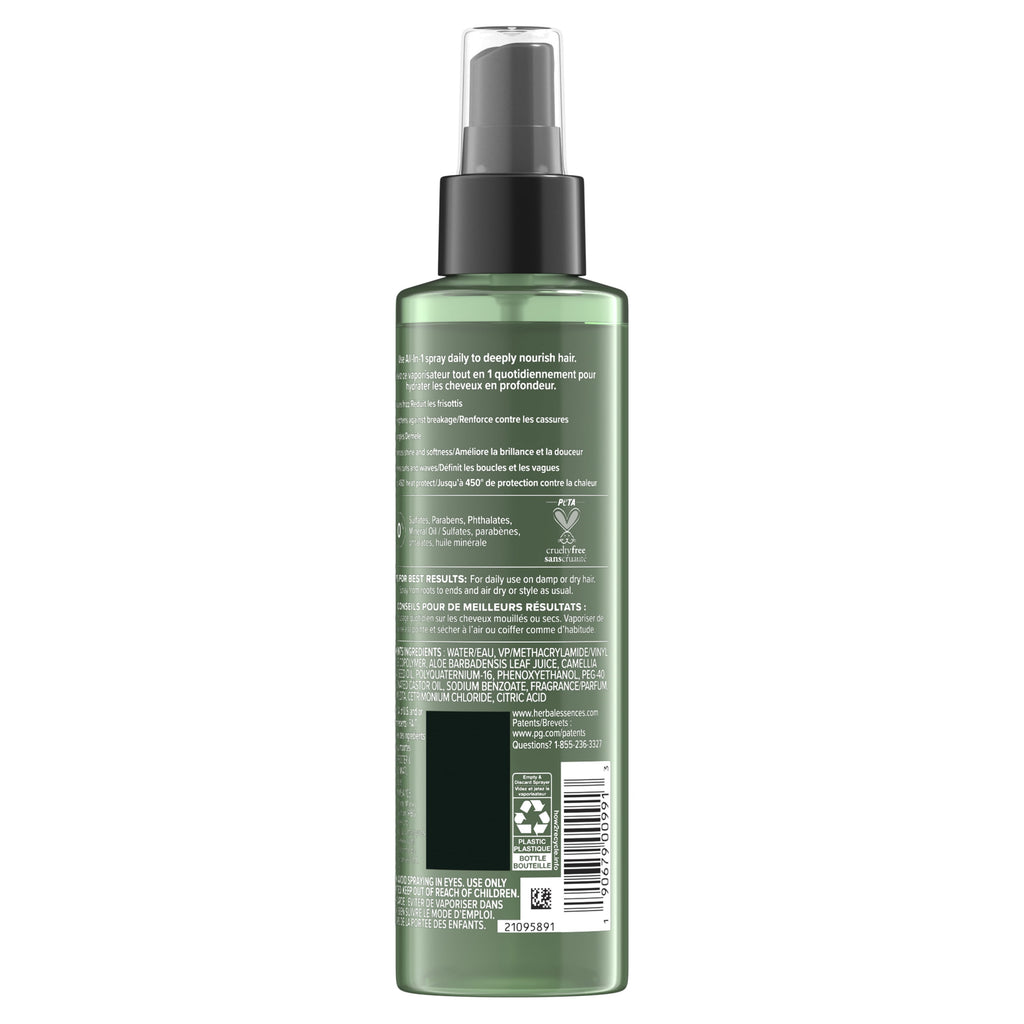 All-In-1 Nourishing Spray, Certified Pure Plants, with Aloe and Camellia Flower Oil, 6 Fl Oz