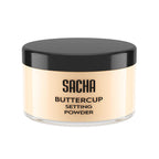 Sacha BUTTERCUP Light Setting Powder. No Ashy Flashback. Blurs Fine Lines and Pores. Loose, Translucent Face Powder to Set Makeup Foundation or Concealer. for Light to Medium Skin Tones, 1.75 Oz.