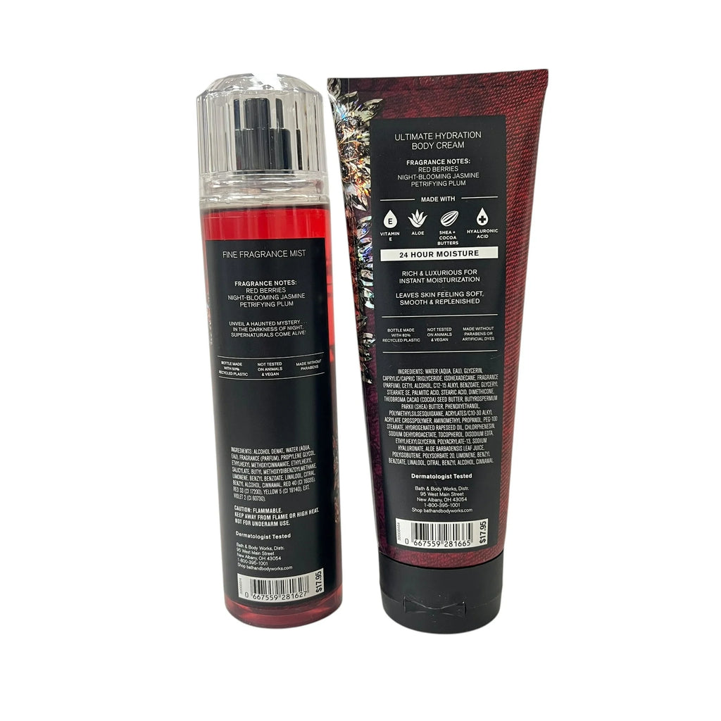 Bath and Body Works Vampire Blood Fragrance Mist & Body Cream Set
