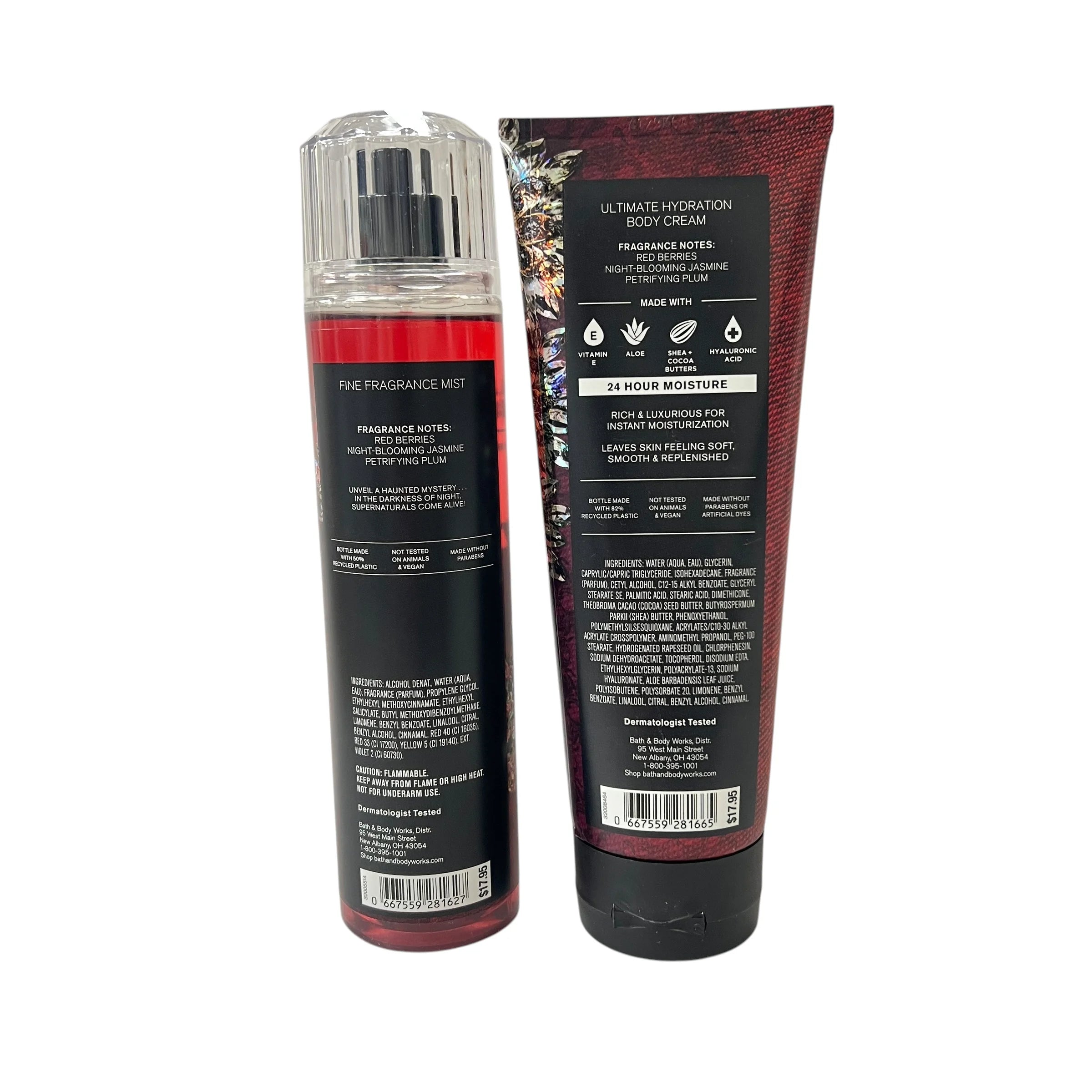 Bath and Body Works Vampire Blood Fragrance Mist & Body Cream Set