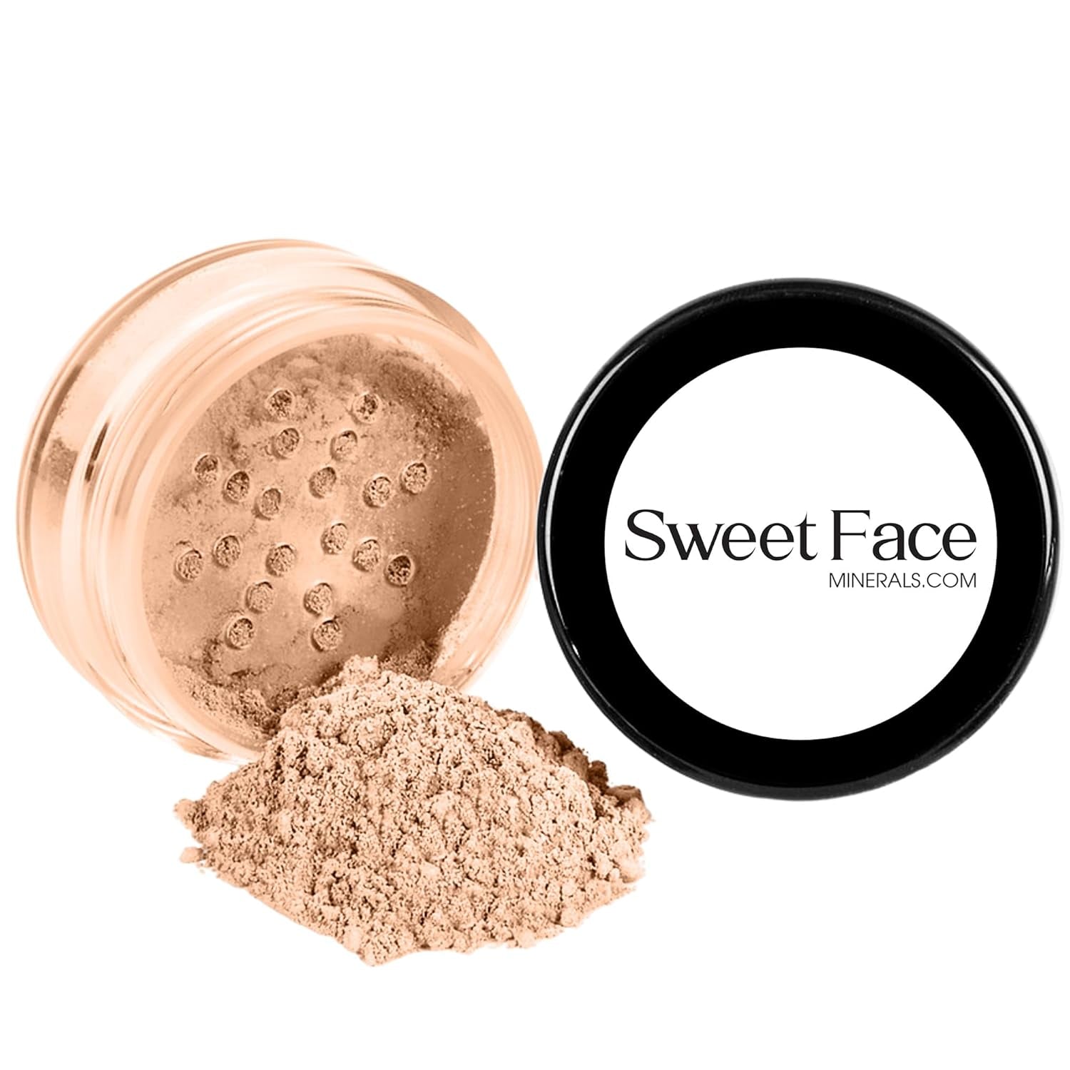 (5Gms) Medium Rice Setting Powder by Sweetface Minerals, Blurring Setting Powder, Loose Powder Makeup, Face Powder Compact, Finishing Powder, Pressed Setting Powder, Oil Control Face Powder
