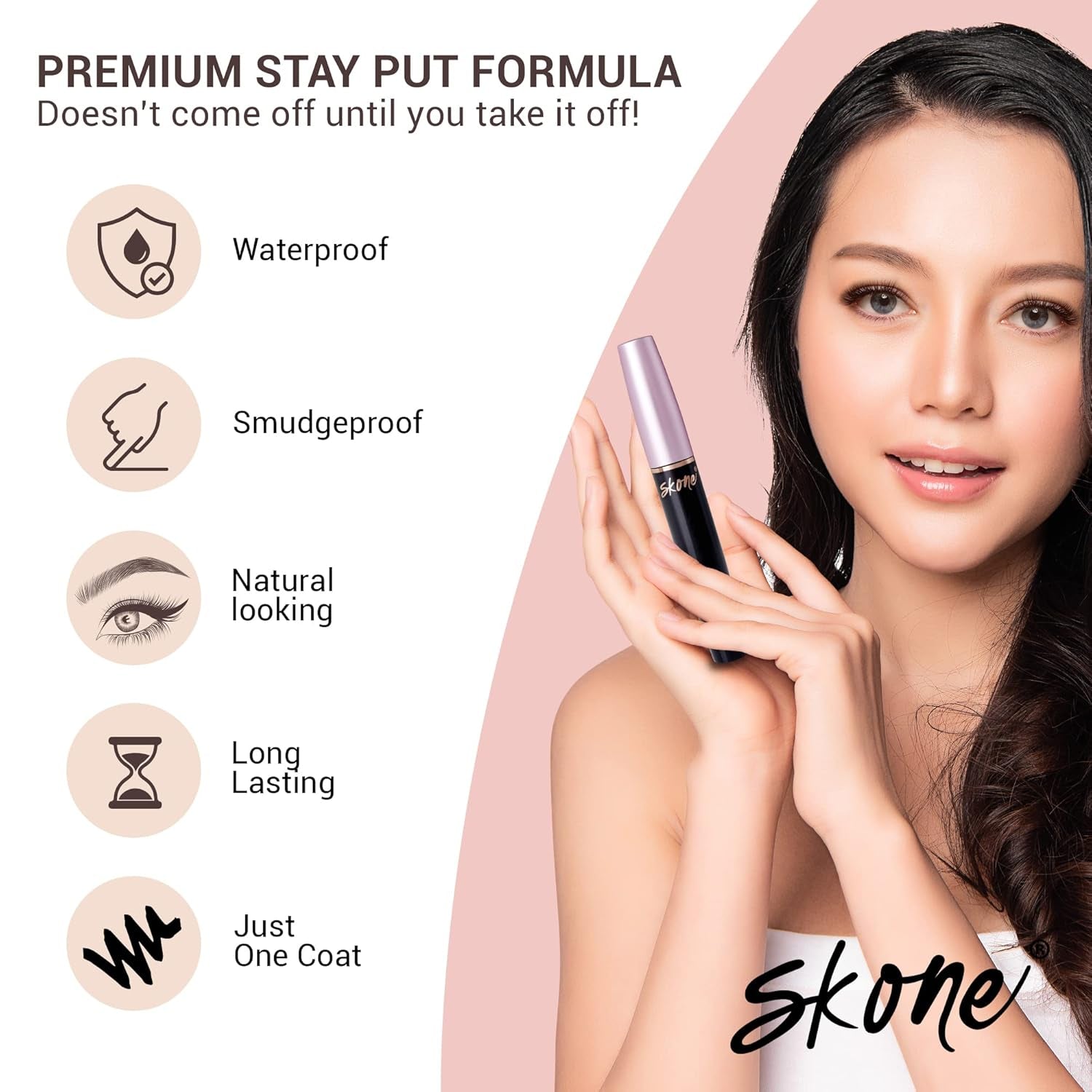 Cosmetics Insanely Intense Luxe Waterproof Mascara – Black, Smudge-Proof & Long-Lasting – Volumizing & Lengthening for Dramatic Lash Lift & False Lash Effect – Bold Eye Mascara, 0.34 Oz