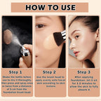 Airbrush Foundation Makeup Airbrush Flawless Setting Spray Foundation Makeup Lightweight Breathable Matte Foundation for Natural Radiant Finish-（02 Beige）